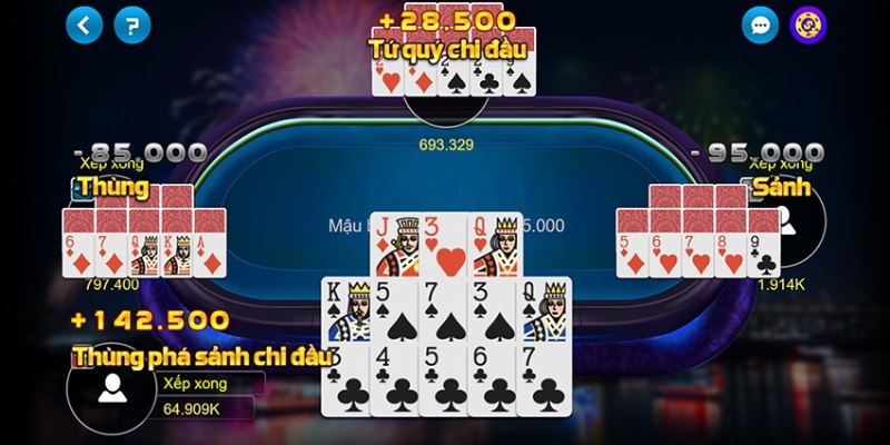 Giữ bình tĩnh để xếp bài chính xác một trong những cách đánh mậu binh hiệu quả